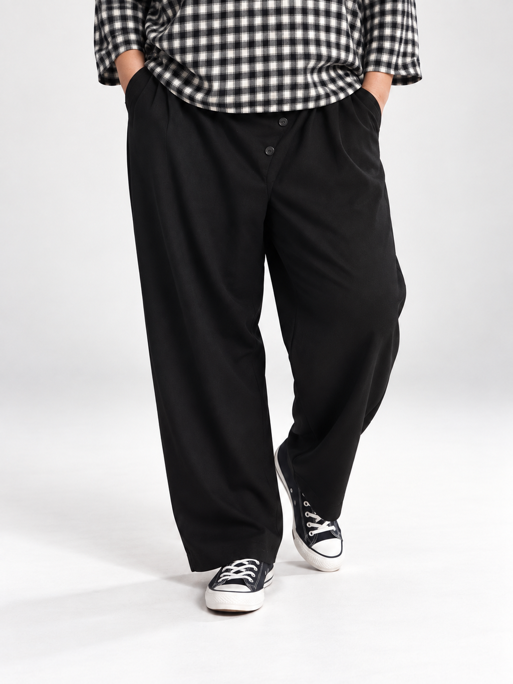 Pantalón Marina en Negro ( Curvy)