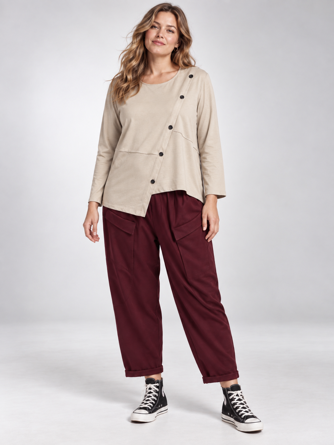 Pantalón Mara en Burdeos