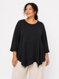 Camiseta Grecia Curvy en Negro