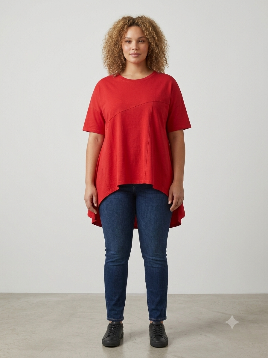 Camiseta Macarena en rojo