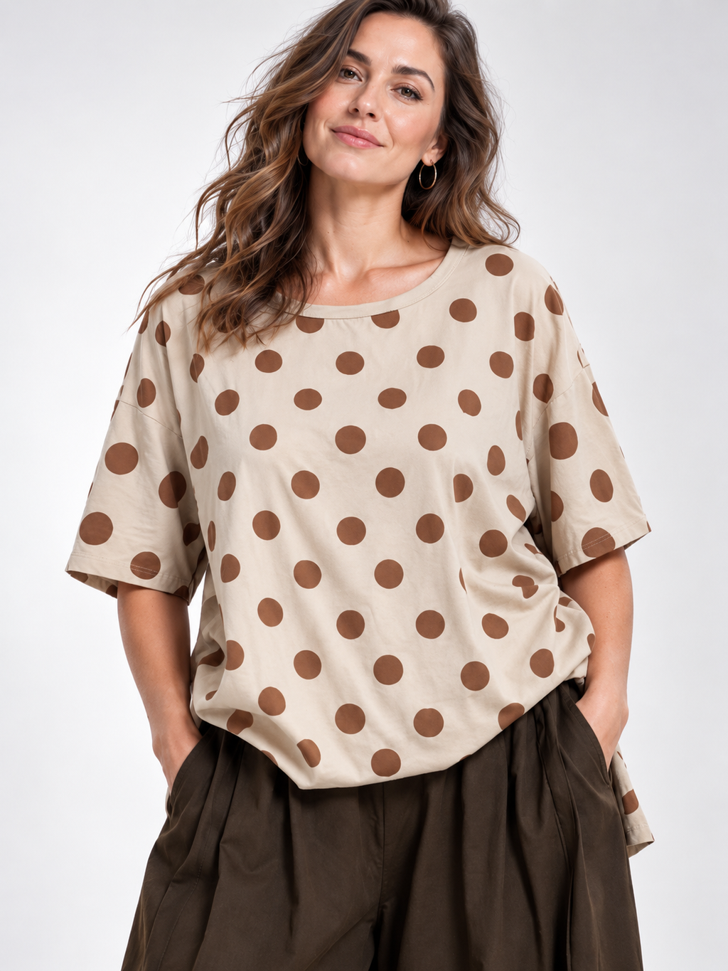Camiseta Dolores en Taupe