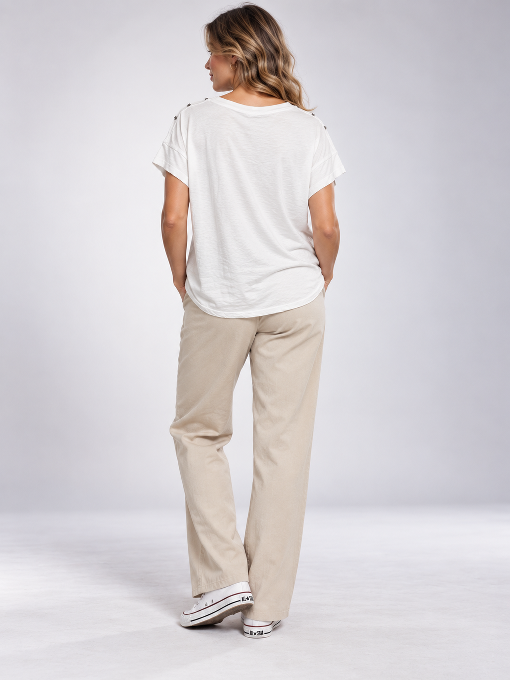Camiseta Adela en Blanco
