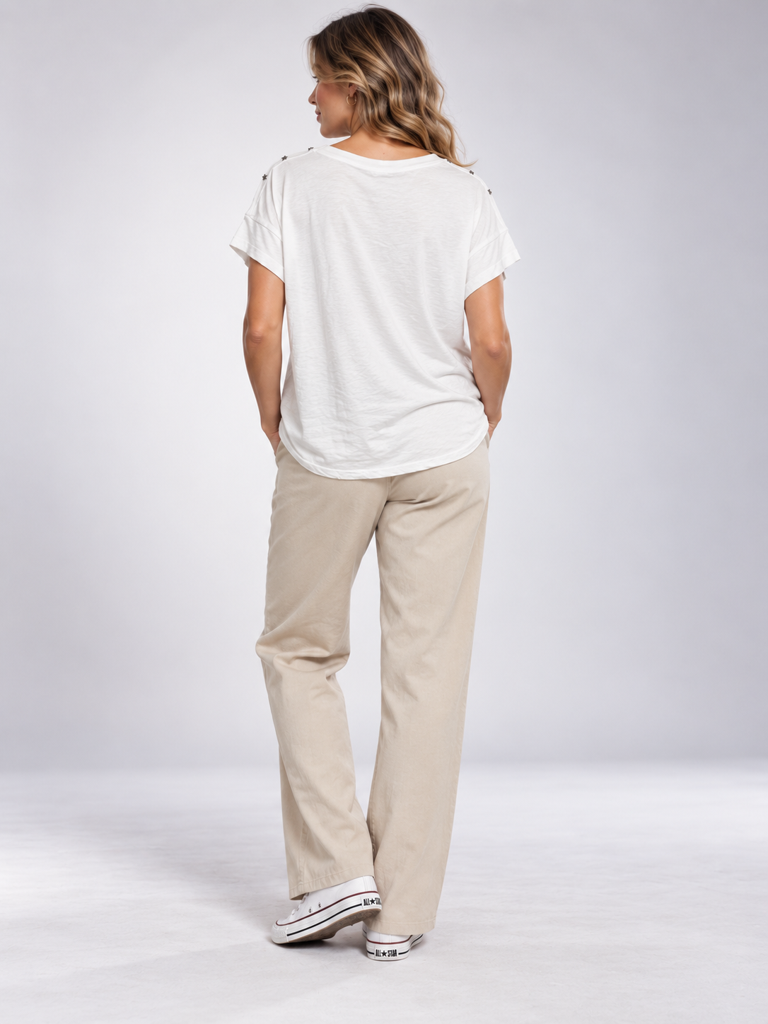 Camiseta Adela en Blanco