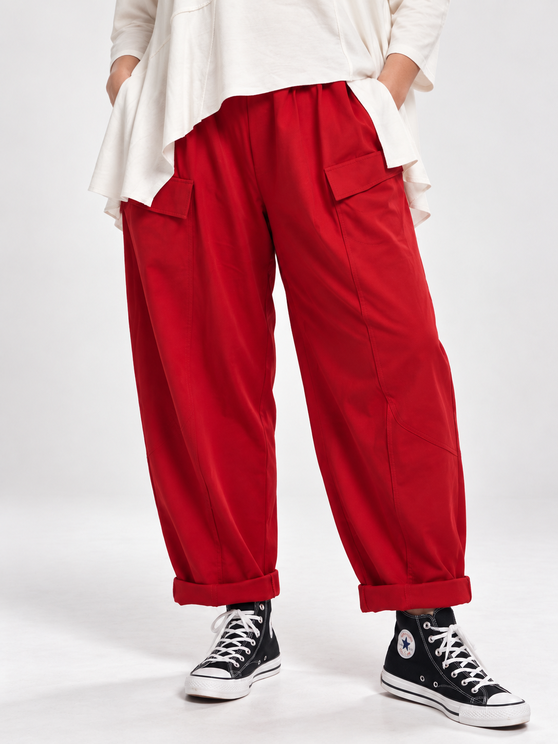 Pantalón Mara en Rojo ( Curvy)