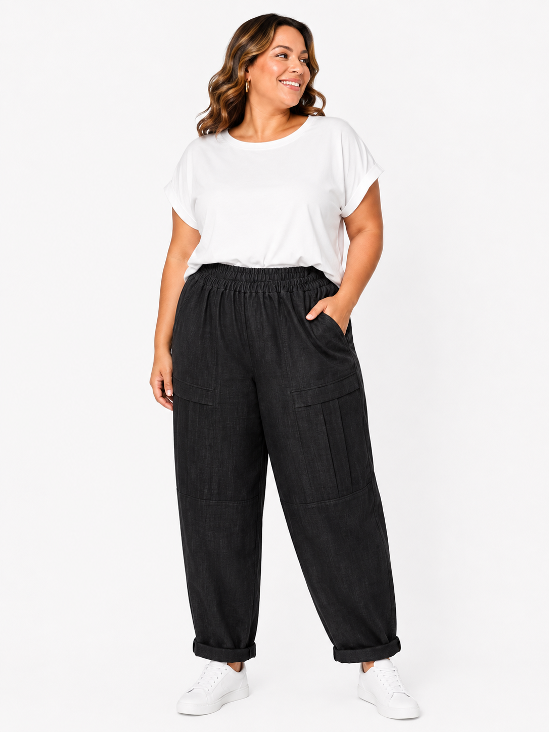 Pantalón Burdeos en Negro