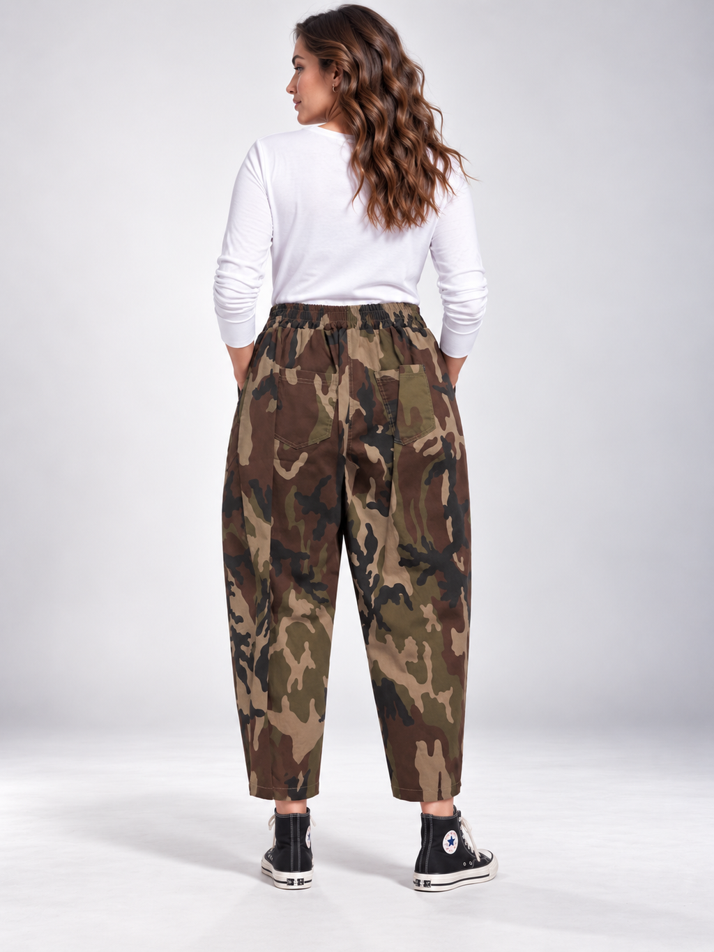 Pantalón camuflaje Ania en verde