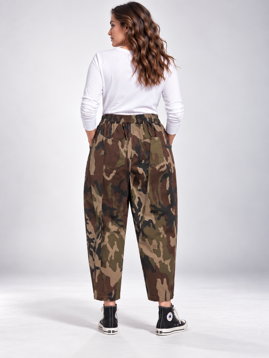 Pantalón camuflaje Ania en verde
