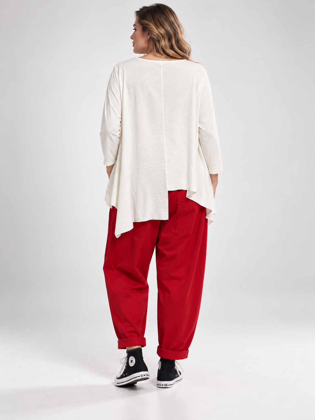 Pantalón Mara en Rojo ( Curvy)