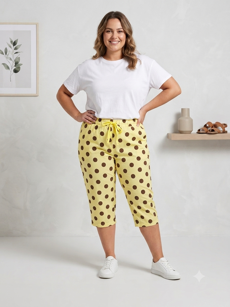 Pantalón pirata Tatiana en Amarillo