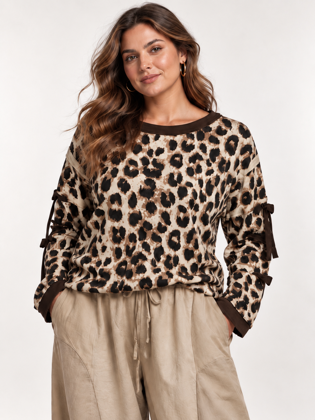 Sudadera Estrella en Beis