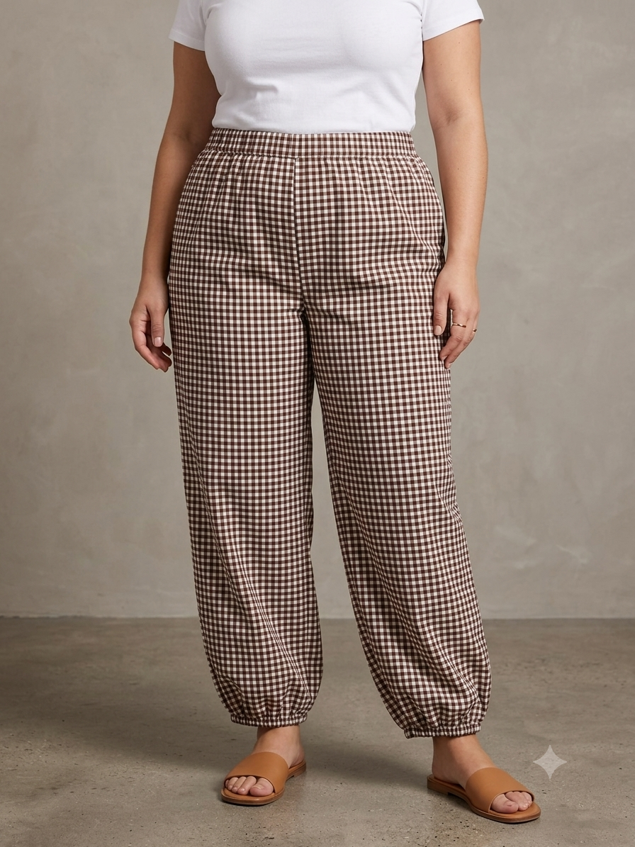 Pantalón Bombacho Ada en Chocolate