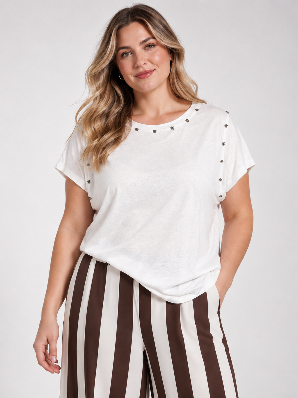Camiseta Adela en Blanco