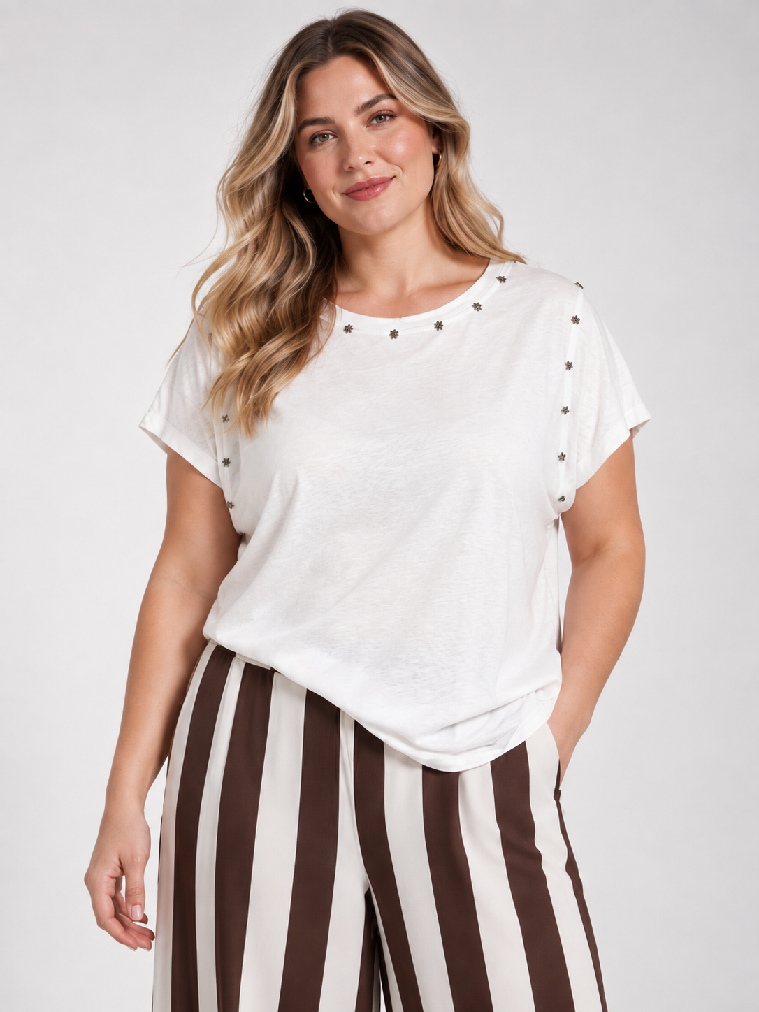 Camiseta Adela en Blanco