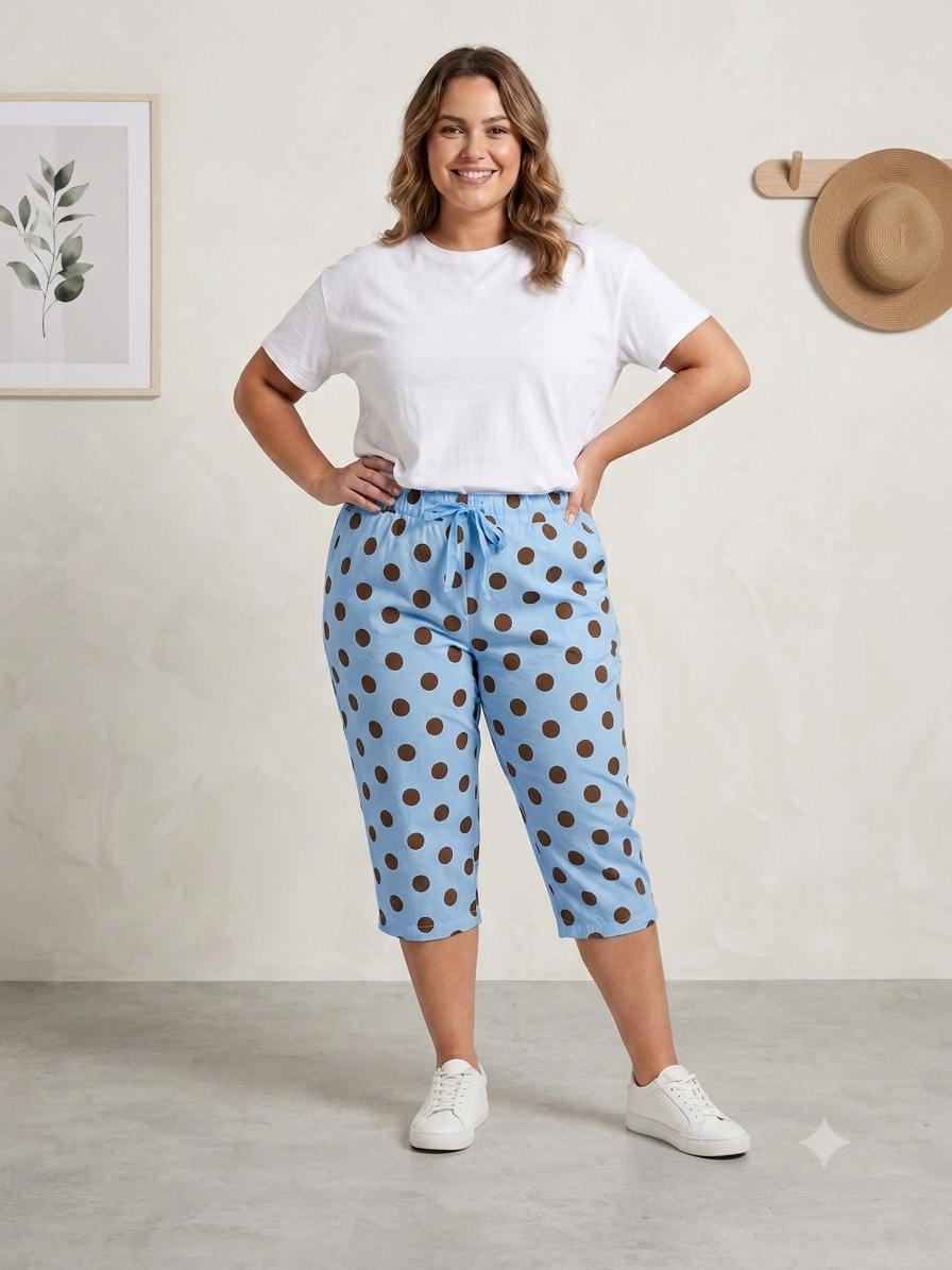 Pantalón pirata Tatiana en azul
