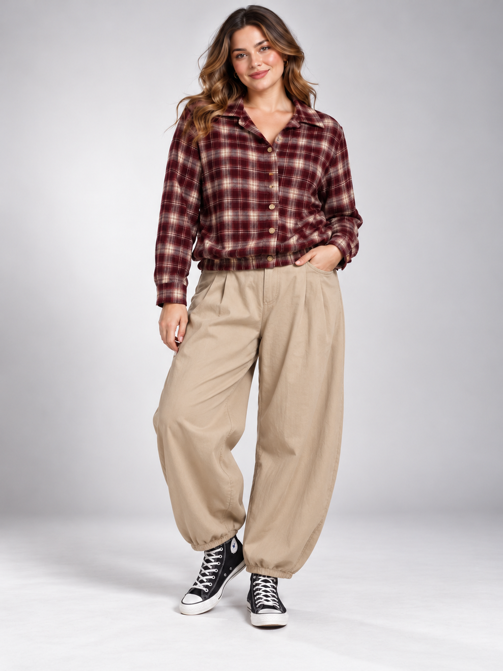 Camisa Leo en Burdeos