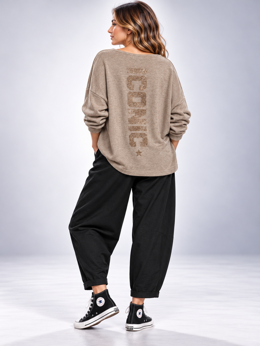 Jersey Icónica en Taupe claro