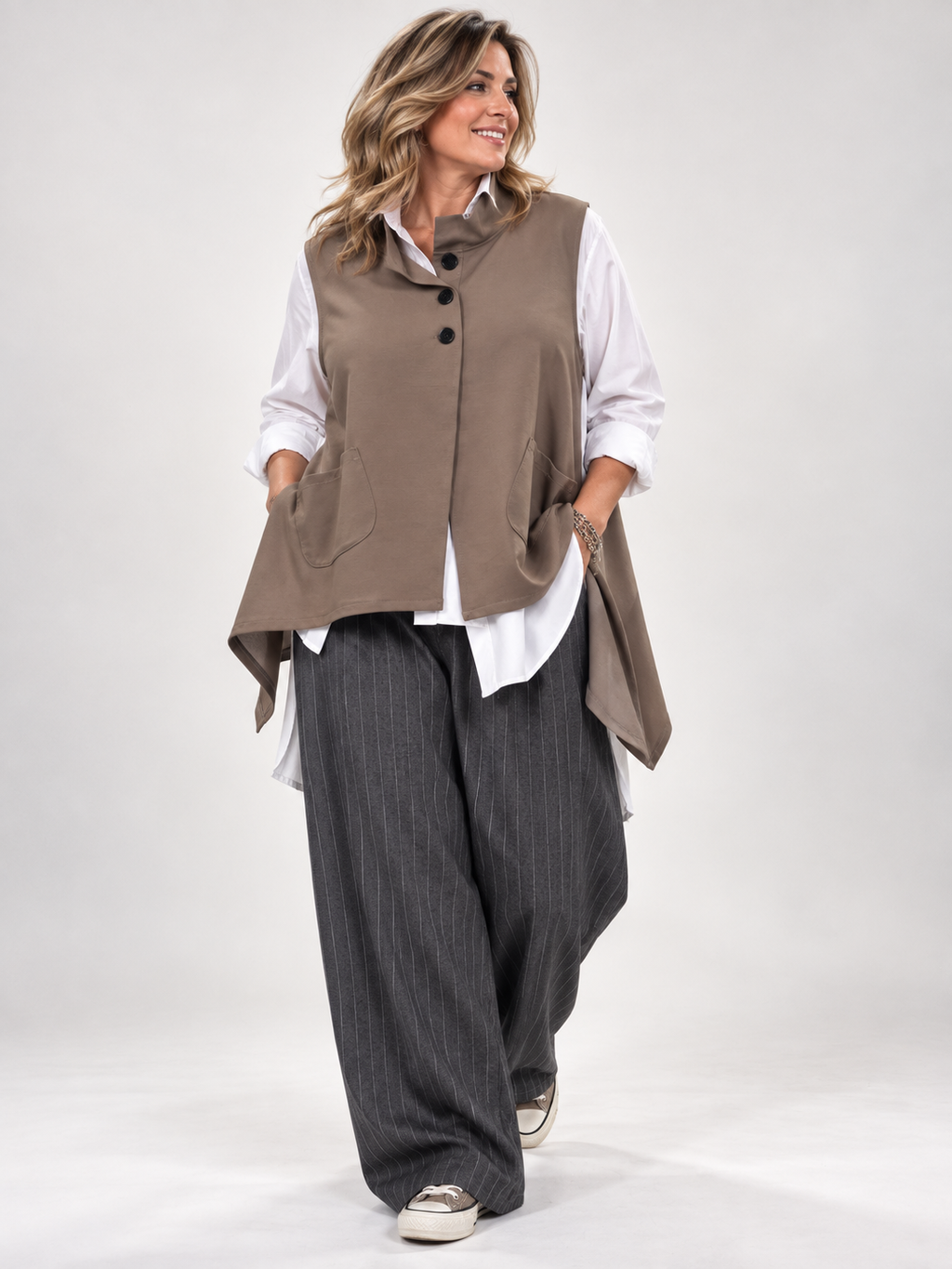 Chaleco Taupe Pilar
