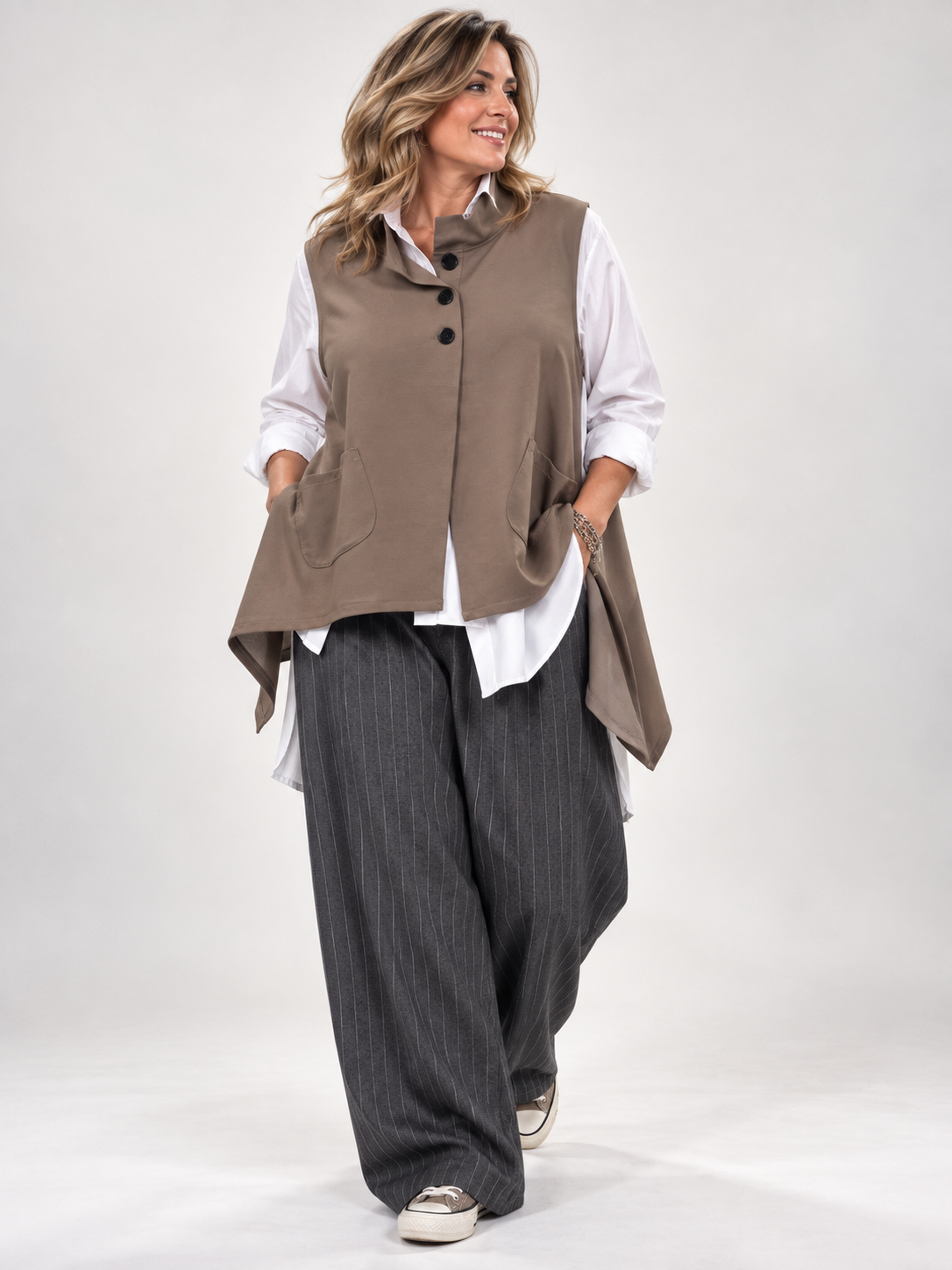 Chaleco Taupe Pilar