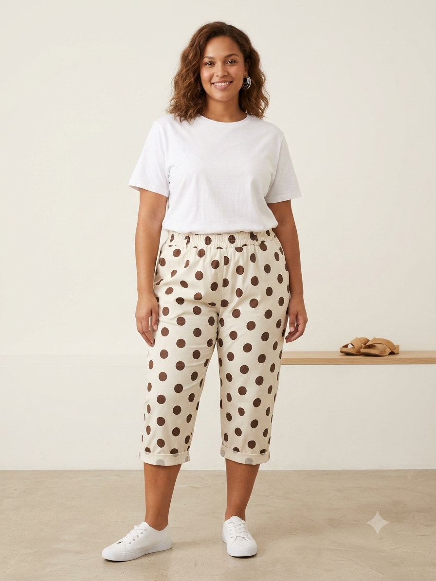 Pantalón pirata Tatiana en Beis