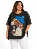 Camiseta Dog Lover en negro