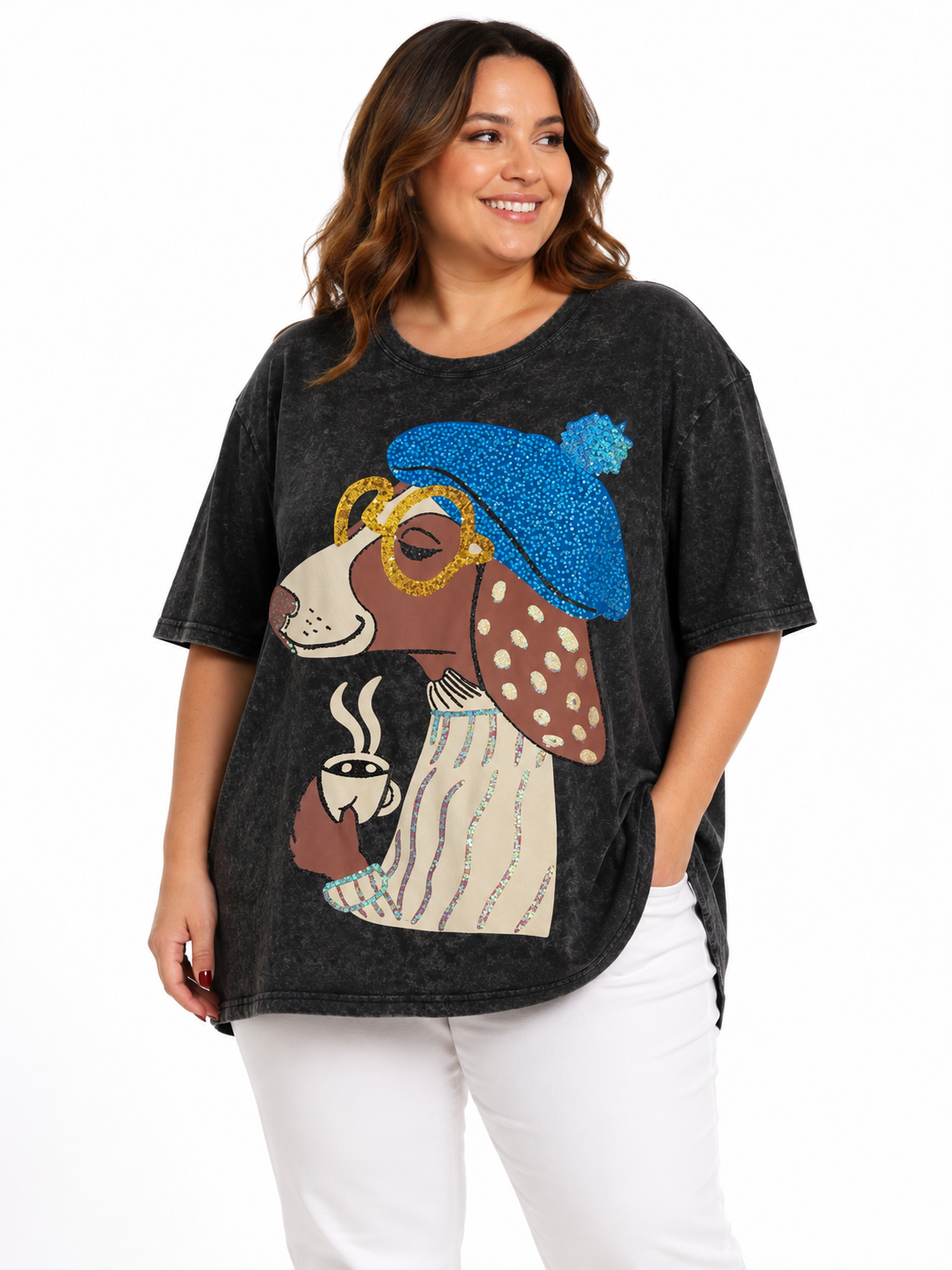 Camiseta Dog Lover en negro