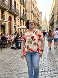 Blusa Flor Roja