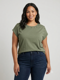Camiseta Adela Verde Militar