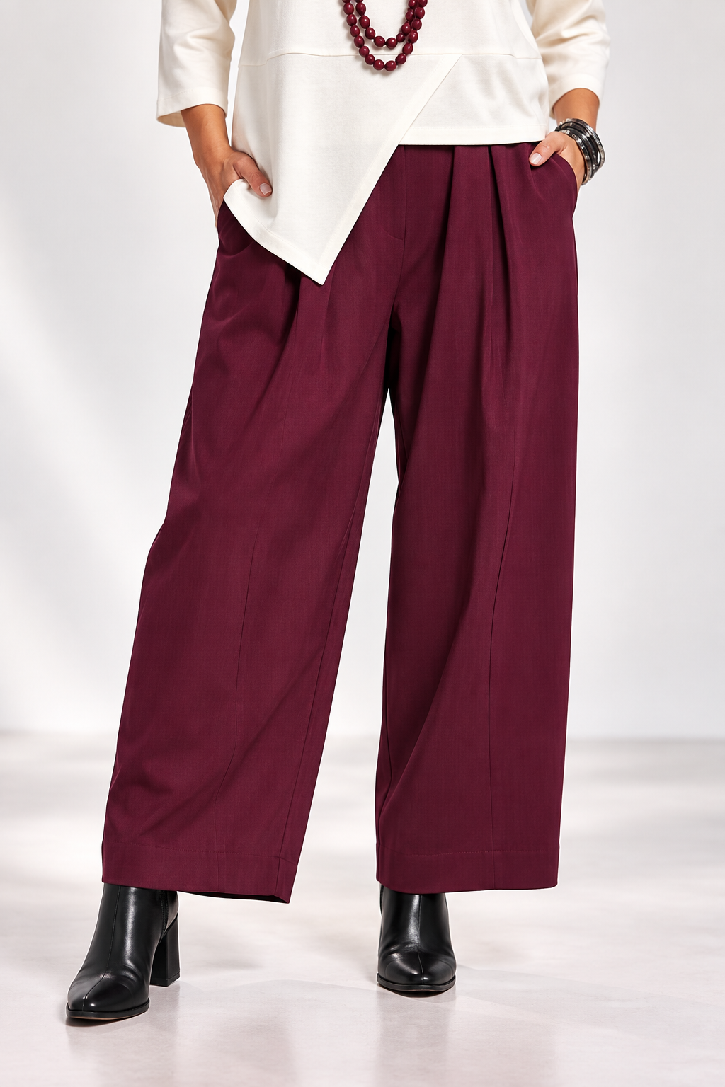 Pantalón Burdeos Marilu (Talla Única)