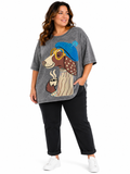 Camiseta Dog Lover en gris