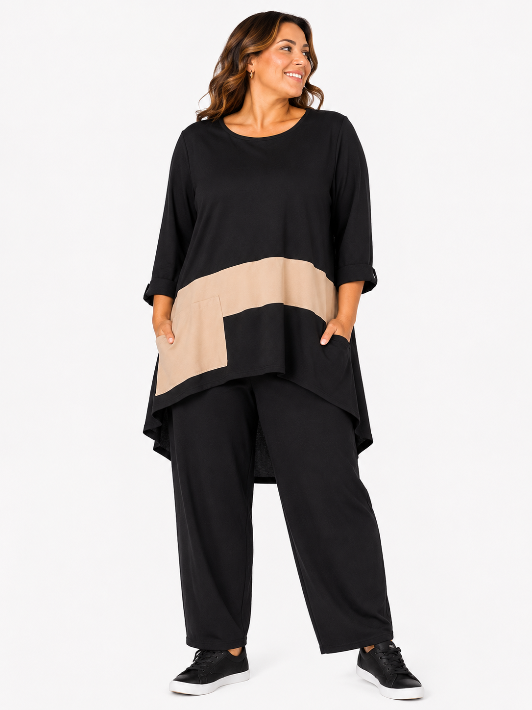 Camiseta Milán en negro