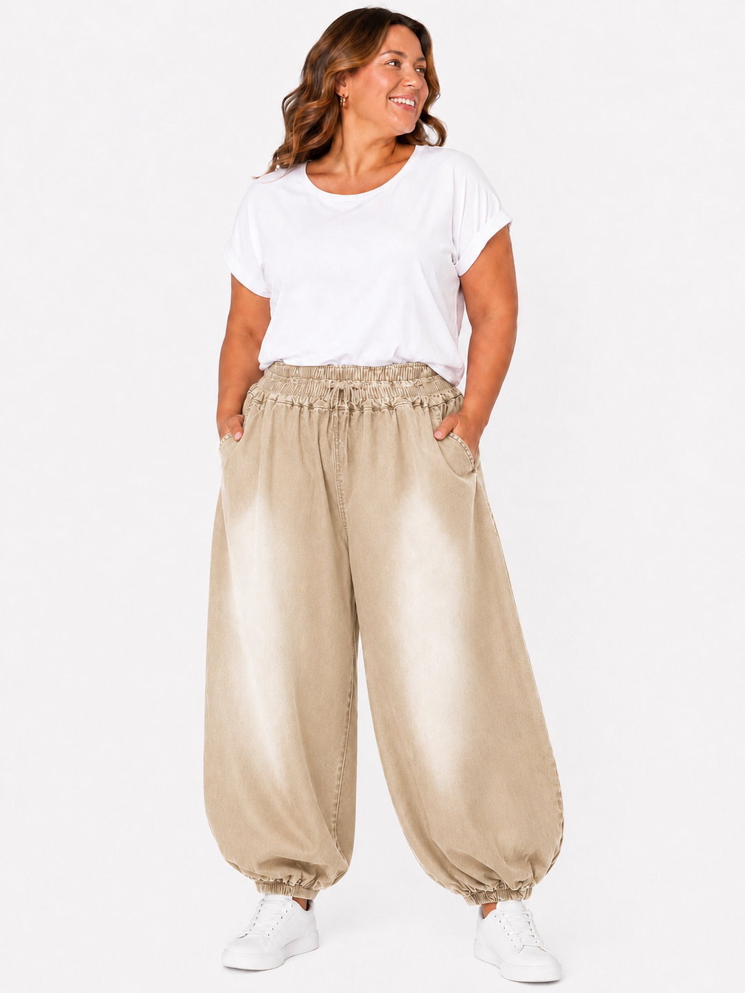 Pantalón Módena en Beis