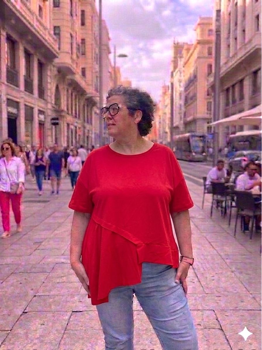 Camiseta Aura en Rojo