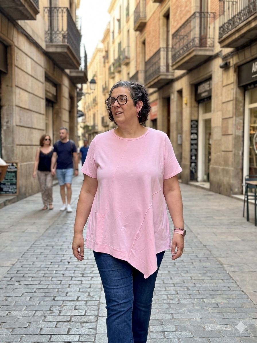 Camiseta Brisa en Rosa