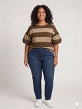 Camiseta Leire en Chocolate y Beis