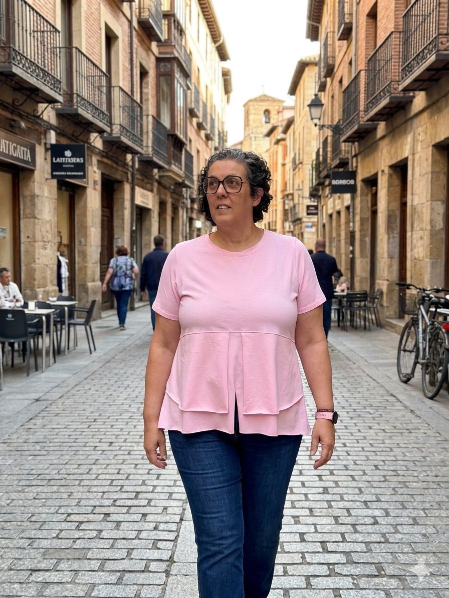 Camiseta Paris en Rosa