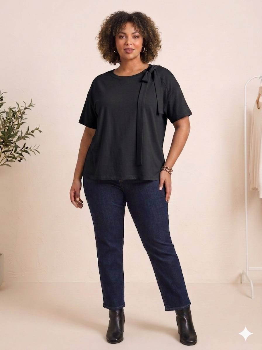 Camiseta Amanda en Azul Marino