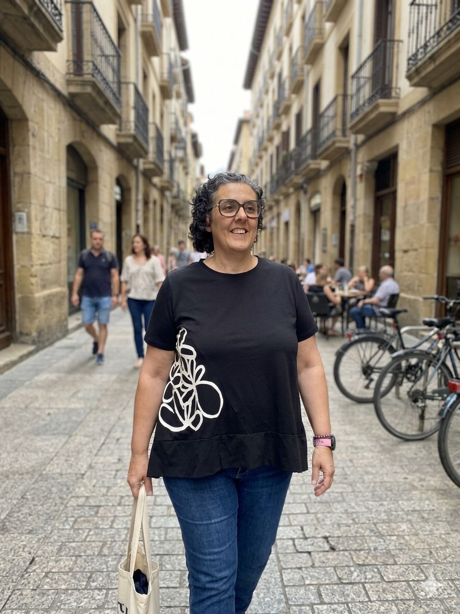 Camiseta Flor Negra