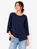 Camiseta Little Roma en Azul Marino