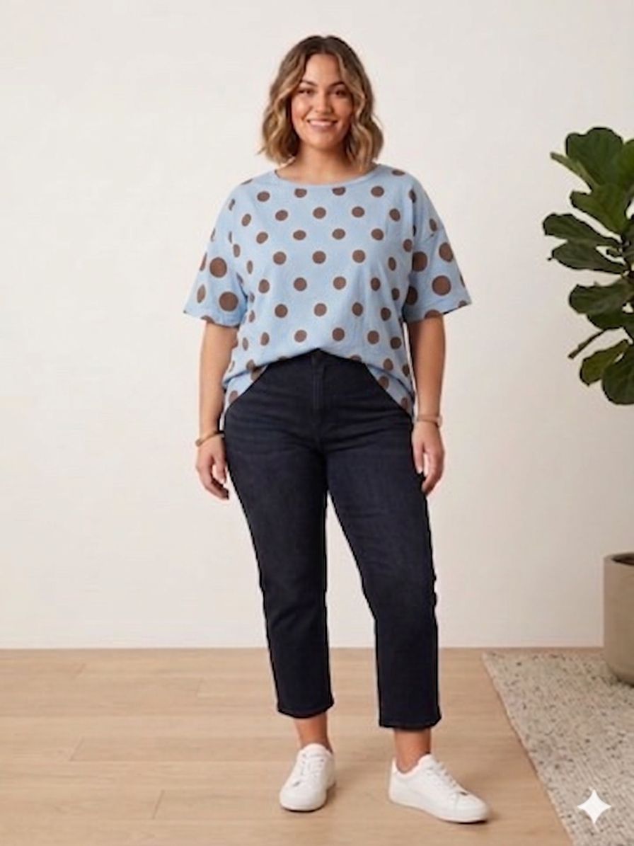 Camiseta  Dolores en azul