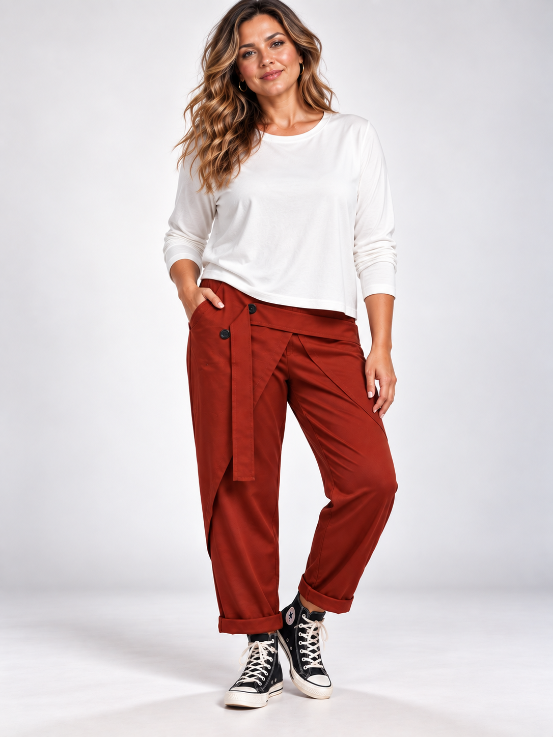 Pantalón Montse en Teja