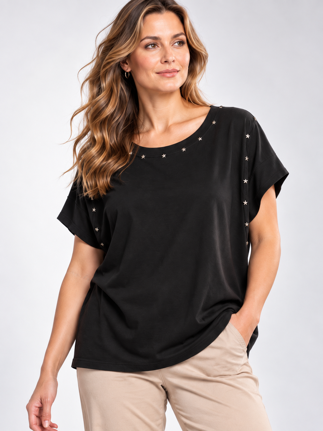 Camiseta Adela en Negro