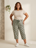 Pantalón pirata en verde