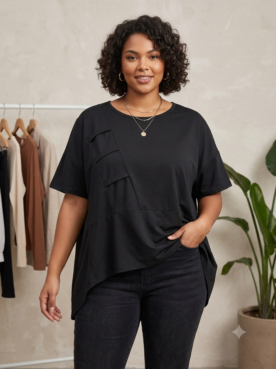 Camiseta Eva en negro