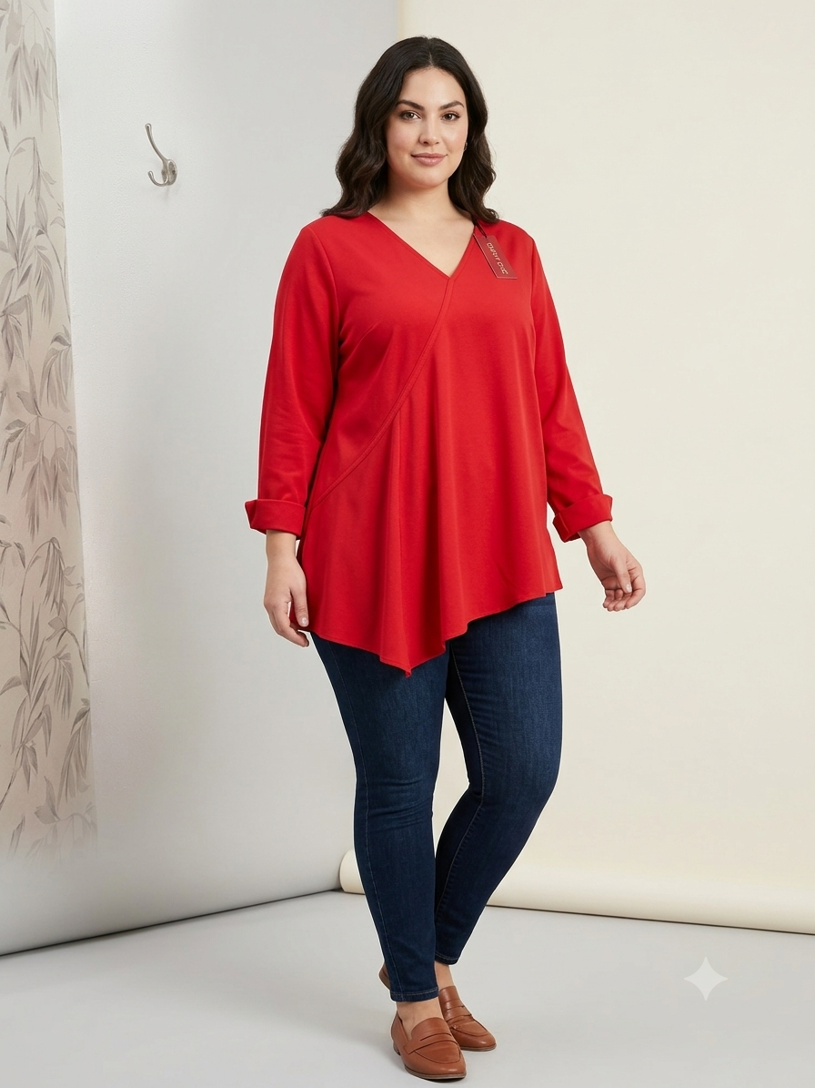 Camiseta Rubí en Rojo