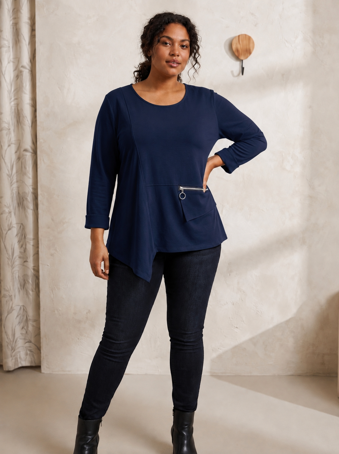 Camiseta Julieta en Azul Marino