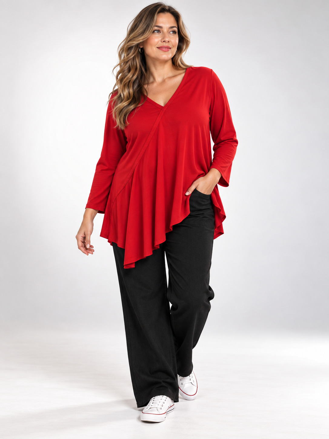 Camiseta Rubí en Rojo