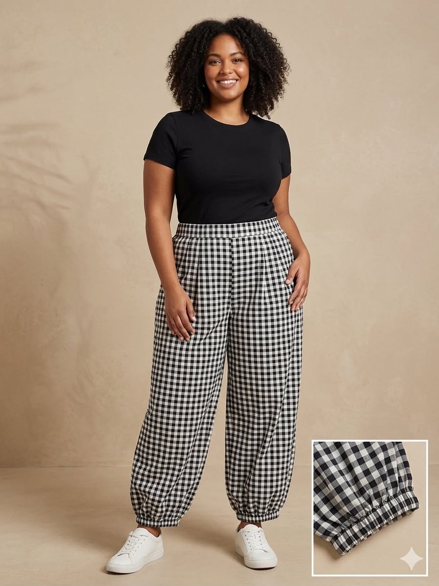 Pantalón Bombacho Vichy