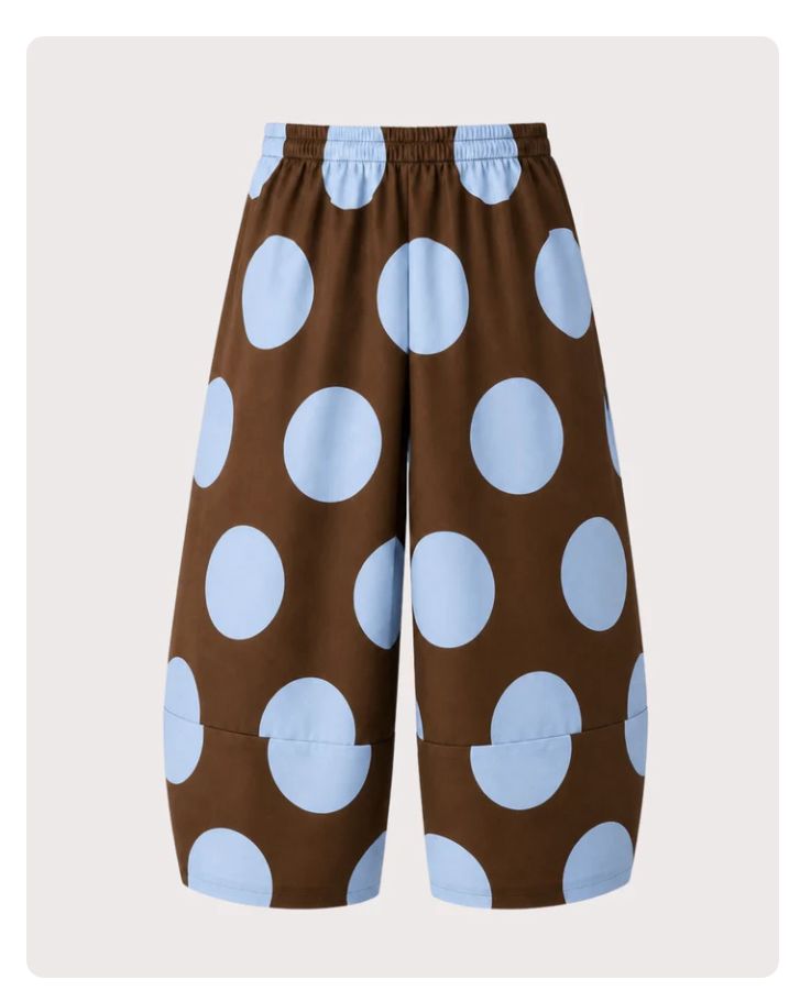 Pantalón Mirian de lunares en chocolate