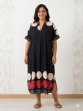 Vestido Cleo negro/rojo