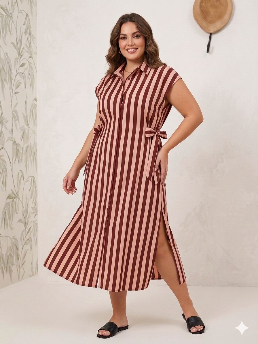 Vestido Ines  Fucsia y Rosa